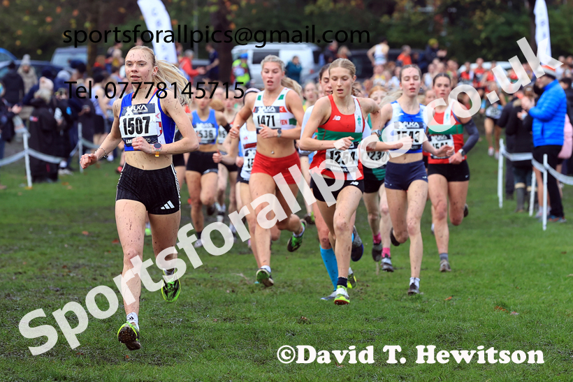 Womens Under-17s and Under-20s 2025 Liverpool Cross Challenge, Sefton Park, Saturday, November 22th. Photo: David T. Hewitson/Sports for All Pics